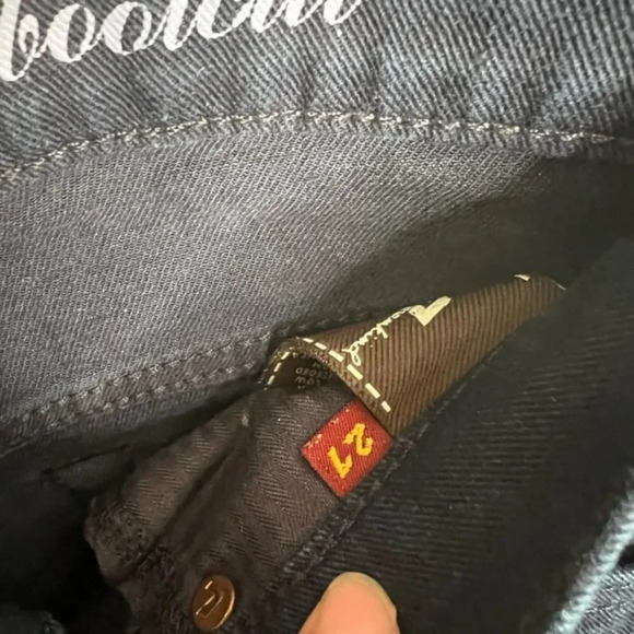 7 for all mankind blue bootcut jeans size 27 - Picture 4 of 6